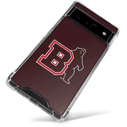 Brown University Bears Logo Google Pixel 6 Clear Case