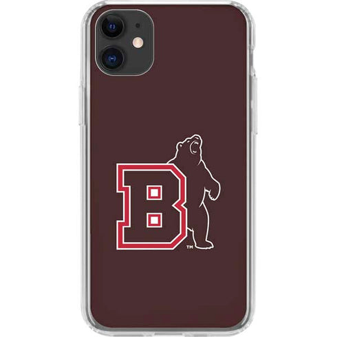 Brown University Bears Logo iPhone 11 Clear Case