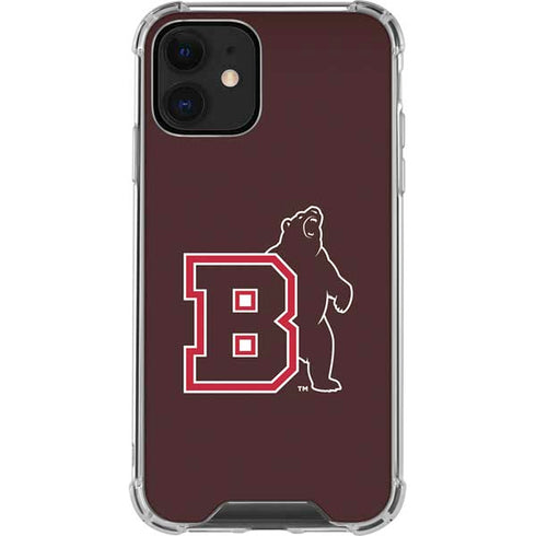 Brown University Bears Logo iPhone 12 Clear Case