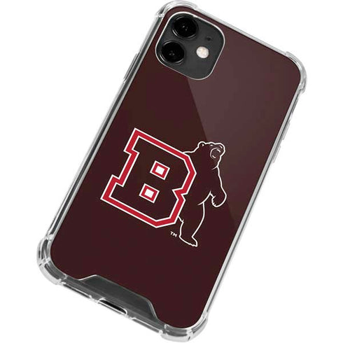 Brown University Bears Logo iPhone 12 Clear Case