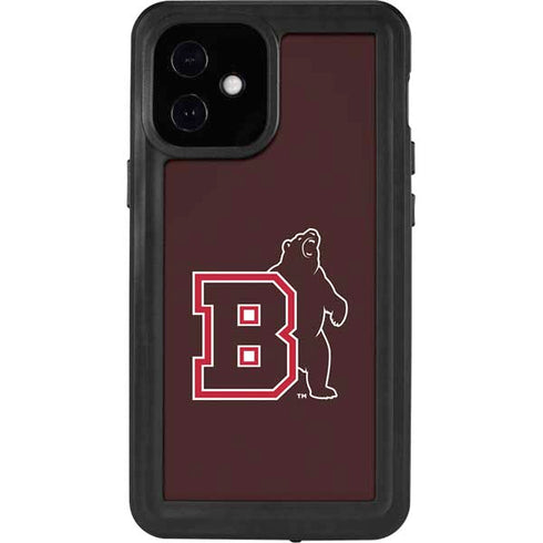 Brown University Bears Logo iPhone 12 Mini Waterproof Case