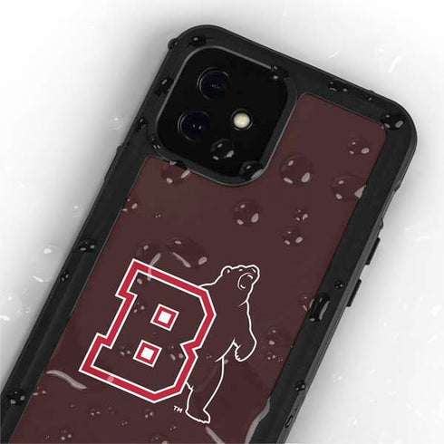 Brown University Bears Logo iPhone 12 Mini Waterproof Case