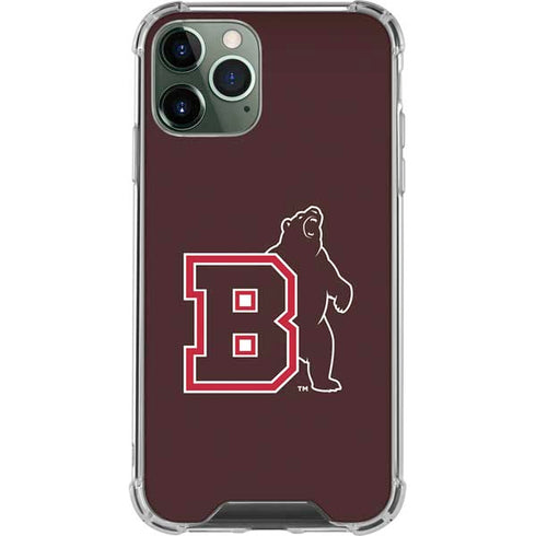 Brown University Bears Logo iPhone 12 Pro Clear Case