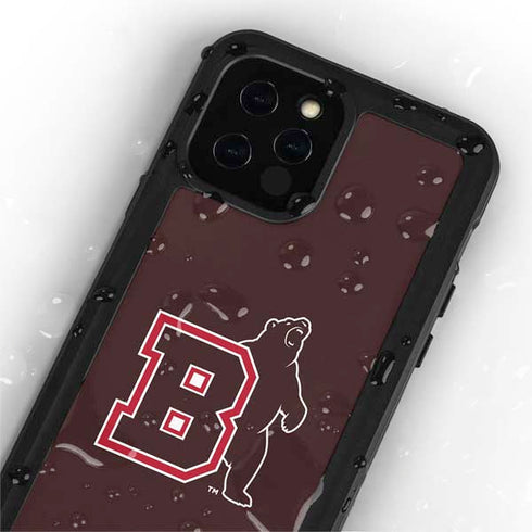 Brown University Bears Logo iPhone 12 Pro Max Waterproof Case