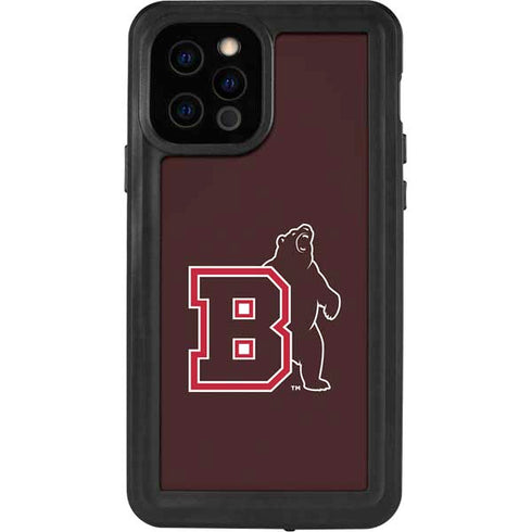 Brown University Bears Logo iPhone 12 Pro Waterproof Case