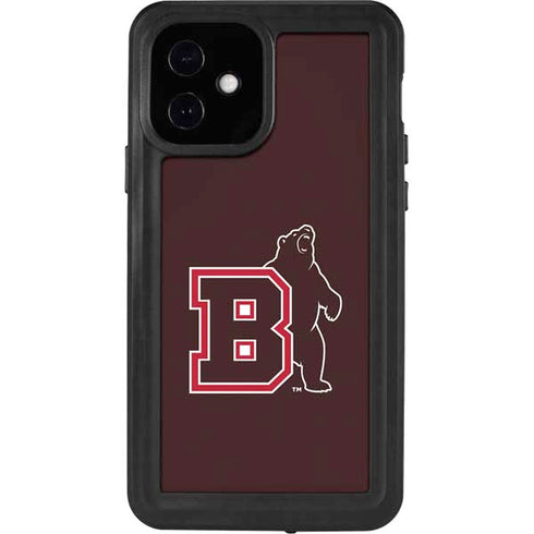 Brown University Bears Logo iPhone 12 Waterproof Case