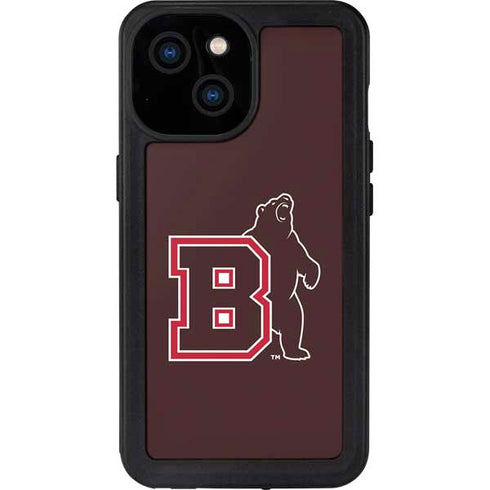 Brown University Bears Logo iPhone 13 Mini Waterproof Case