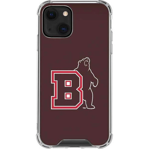 Brown University Bears Logo iPhone 14 Clear Case