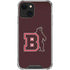 Brown University Bears Logo iPhone 14 Plus Clear Case