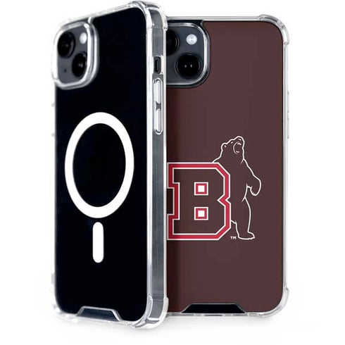 Brown University Bears Logo iPhone 15 Plus MagSafe Case
