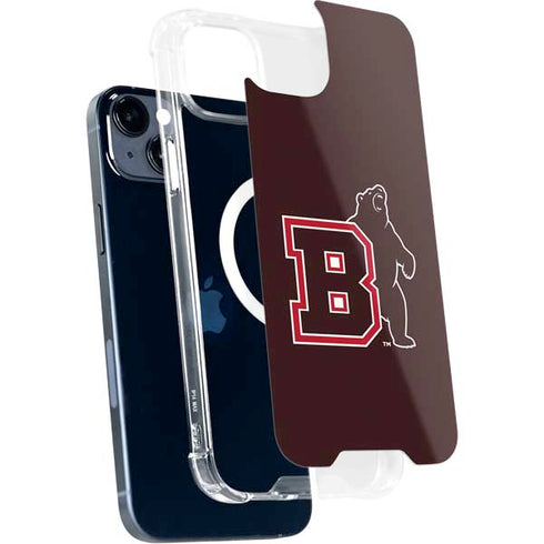 Brown University Bears Logo iPhone 15 Plus MagSafe Case