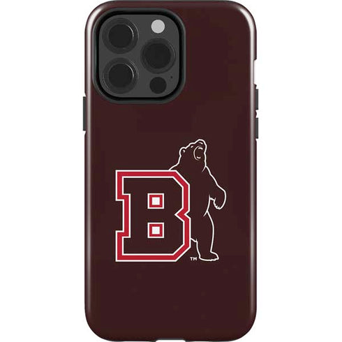 Brown University Bears Logo iPhone 15 Pro Impact Case