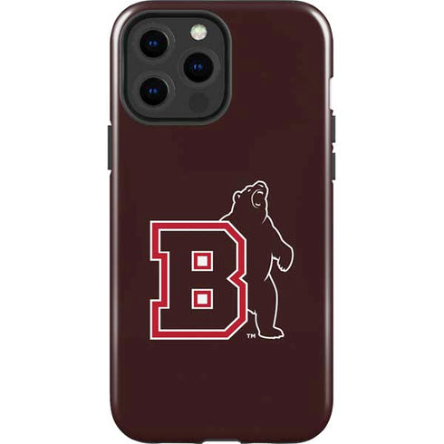 Brown University Bears Logo iPhone 15 Pro Max Impact Case