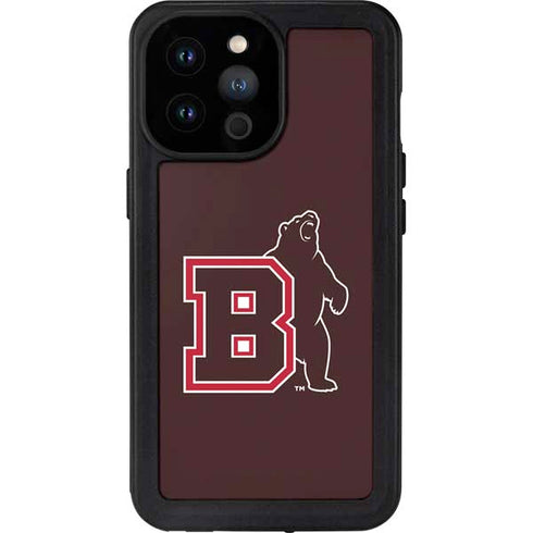 Brown University Bears Logo iPhone 14 Pro Max Waterproof Case