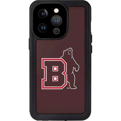 Brown University Bears Logo iPhone 14 Pro Waterproof Case