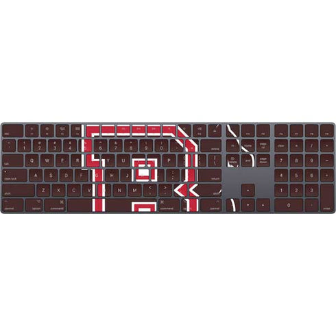 Brown University Bears Logo Magic Keyboard with Numeric Keypad Skin