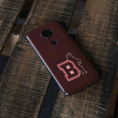 Brown University Bears Logo Moto E5 Plus Skin
