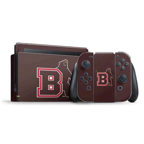 Brown University Bears Logo Nintendo Switch Bundle Skin