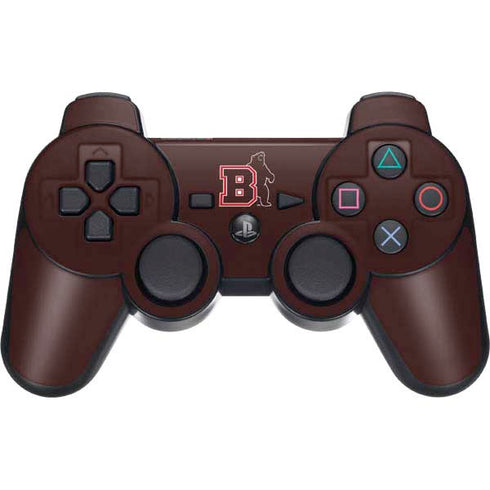 Brown University Bears Logo PS3 Dual Shock wireless controller Skin