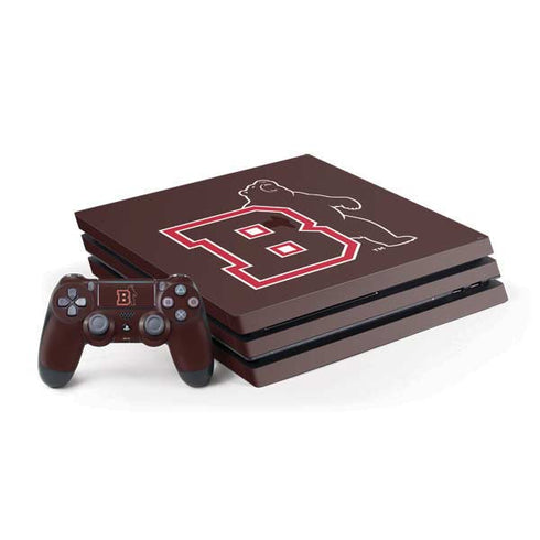 Brown University Bears Logo PS4 Pro Bundle Skin