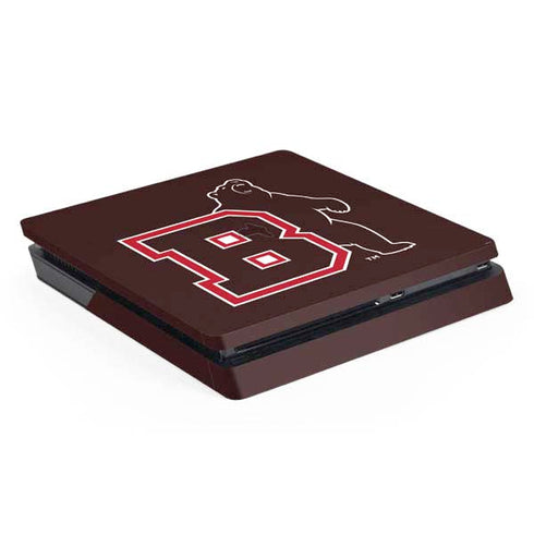 Brown University Bears Logo PS4 Slim Skin
