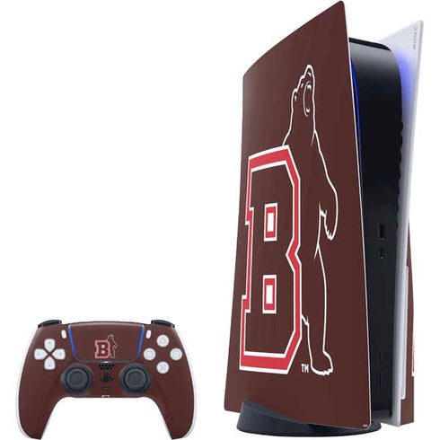 Brown University Bears Logo PS5 Bundle Skin