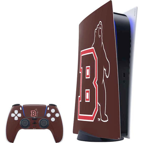 Brown University Bears Logo PS5 Digital Edition Bundle Skin