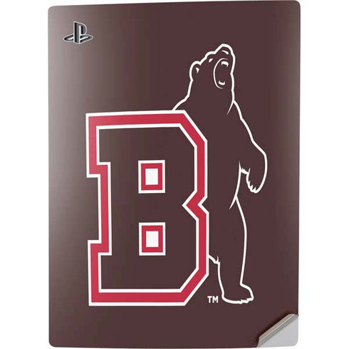 Brown University Bears Logo PS5 Digital Edition Console Skin