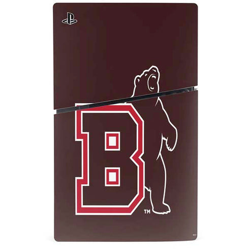 Brown University Bears Logo PS5 Slim Disk Bundle Skin