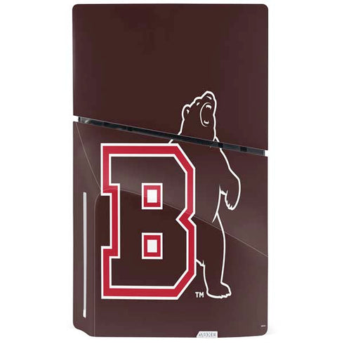 Brown University Bears Logo PS5 Slim Disk Bundle Skin