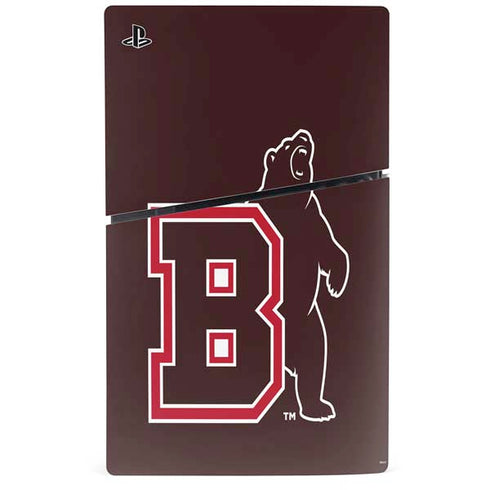 Brown University Bears Logo PS5 Slim Digital Edition Bundle Skin