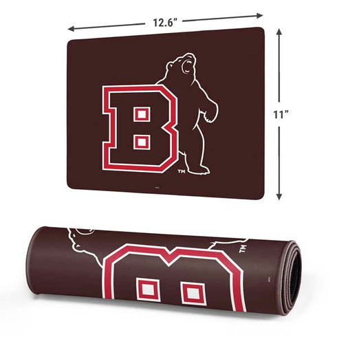 Brown University Bears Logo Gaming Mouse Pad