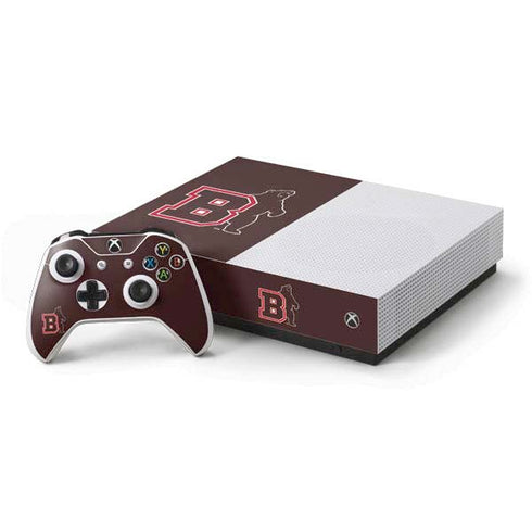 Brown University Bears Logo Xbox One S All-Digital Edition Bundle Skin