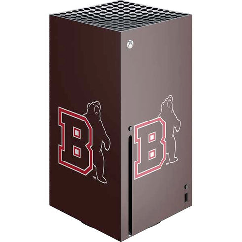 Brown University Bears Logo Xbox Series X Console Skin