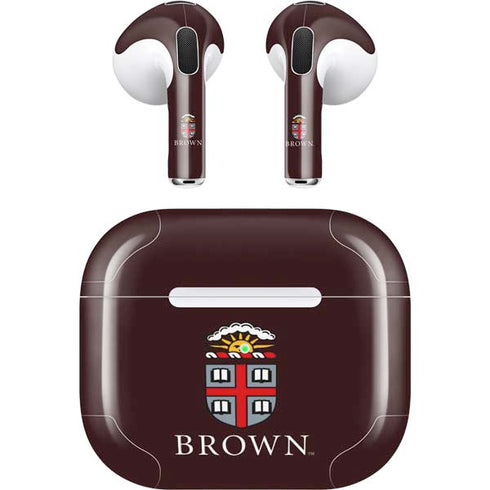 Brown University Primary Logo Apple AirPods (3rd Gen 2021) Skin