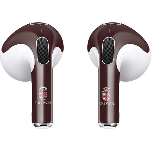 Brown University Primary Logo Apple AirPods (3rd Gen 2021) Skin