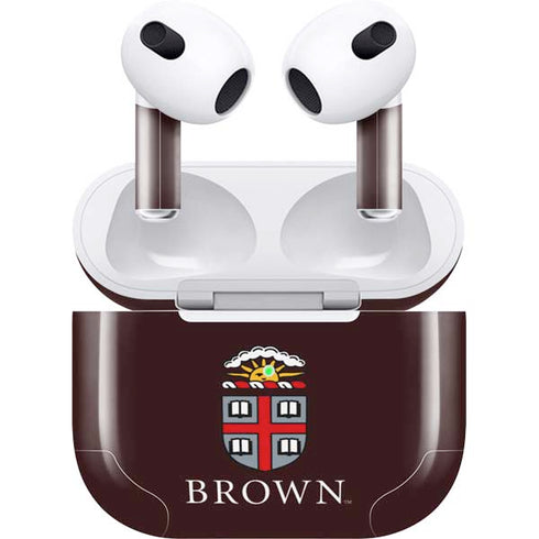 Brown University Primary Logo Apple AirPods (3rd Gen 2021) Skin