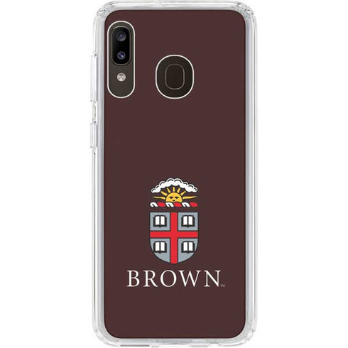 Brown University Primary Logo Galaxy A20 Clear Case