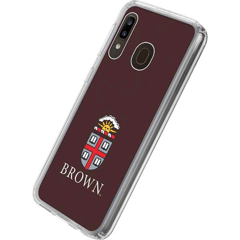Brown University Primary Logo Galaxy A20 Clear Case