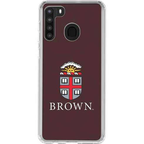 Brown University Primary Logo Galaxy A21 Clear Case