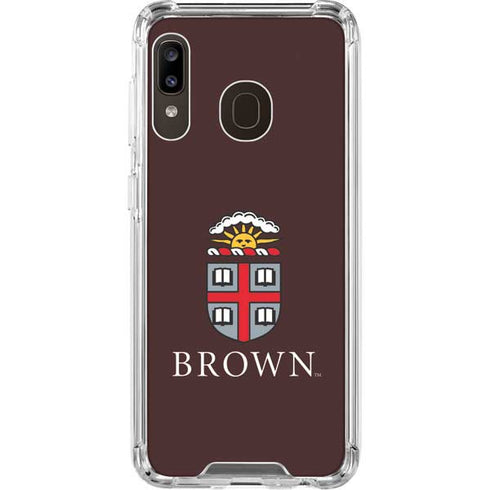 Brown University Primary Logo Galaxy A30 Clear Case