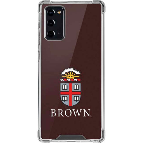 Brown University Primary Logo Galaxy Note20 5G Clear Case