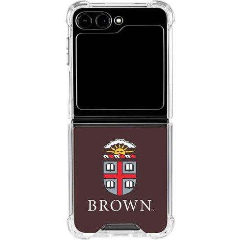 Brown University Primary Logo Galaxy Z Flip5 5G Clear Case