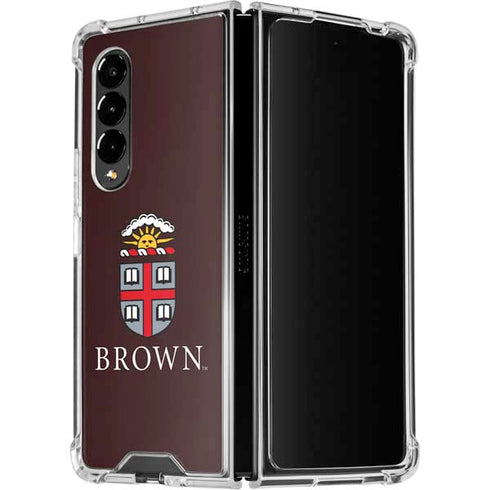 Brown University Primary Logo Galaxy Z Fold4 5G Clear Case