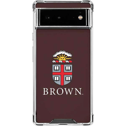 Brown University Primary Logo Google Pixel 6 Clear Case