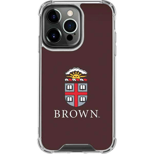 Brown University Primary Logo iPhone 14 Pro Clear Case