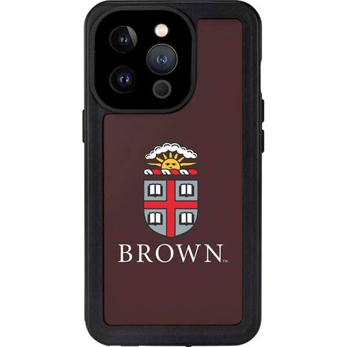 Brown University Primary Logo iPhone 14 Pro Waterproof Case