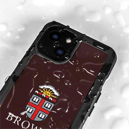 Brown University Primary Logo iPhone 15 Waterproof Case