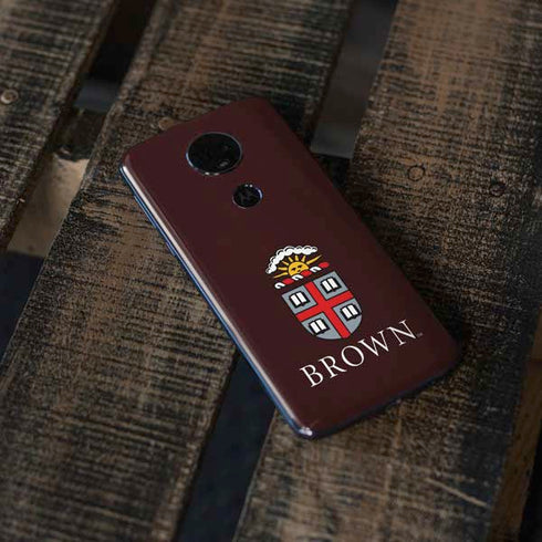 Brown University Primary Logo Moto E5 Plus Skin
