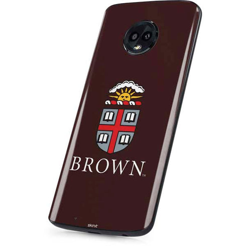 Brown University Primary Logo Moto G6 Skin